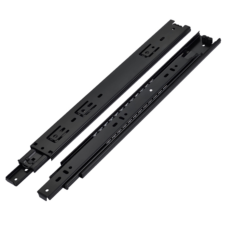 三节钢珠抽屉滑轨 A1045